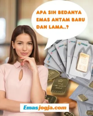Perbedaan emas antam baru dengan lama