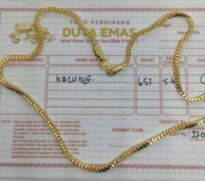 solusi surat emas hilang