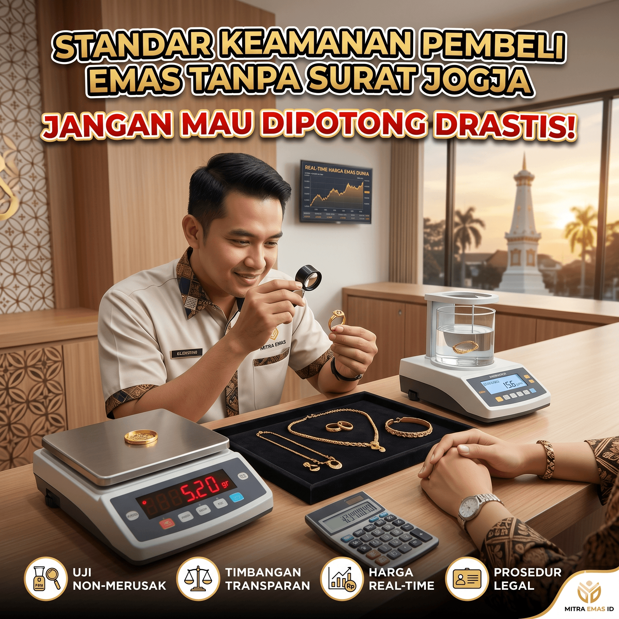 Standar Keamanan Pembeli Emas Tanpa Surat Terpercaya di Jogja: Panduan Agar Tidak Rugi