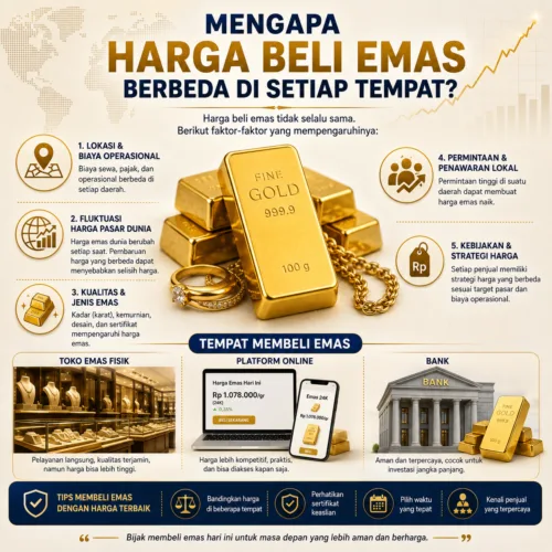 Mengapa Harga Beli Emas Berbeda di Setiap Tempat? Temukan Alasannya di Sini!